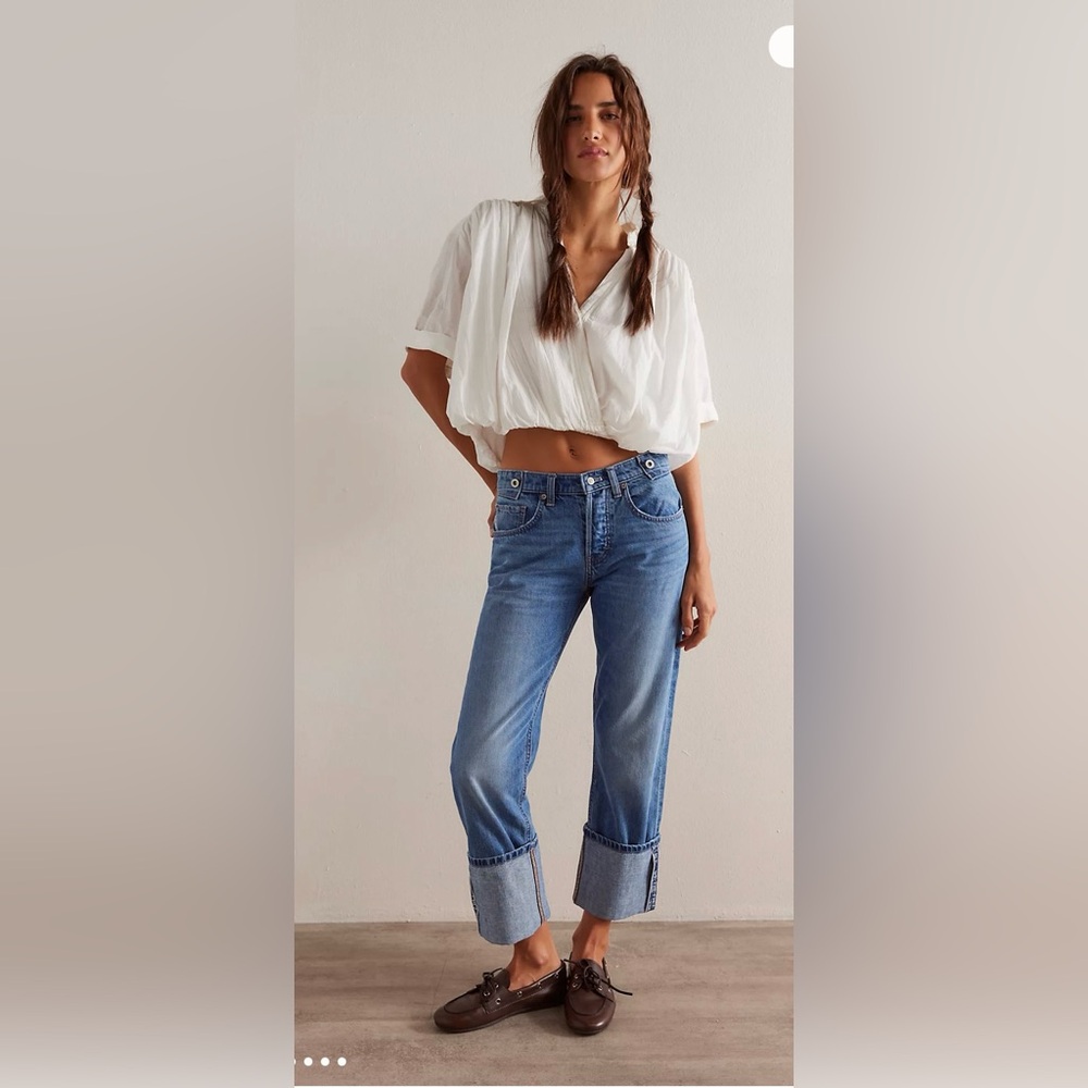 We The Free Slim Shade Selvedge Jeans in True Blue-NWT